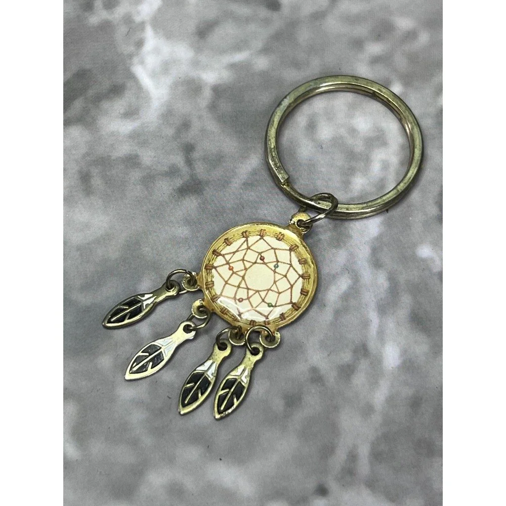 Deam Catcher Small Vintage Keychain Keyring Native American